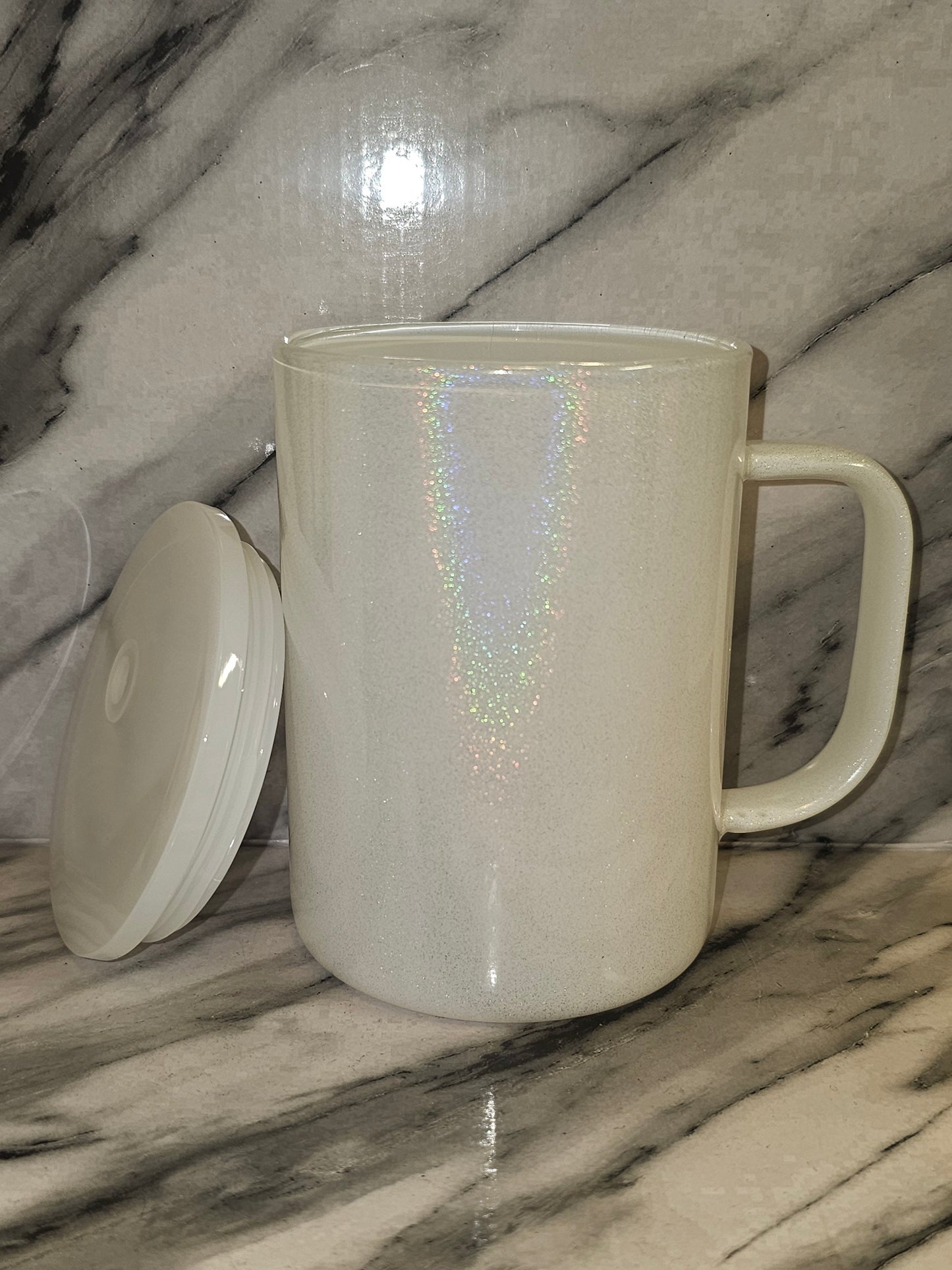 17oz Shimmer Holographic Glass Mug