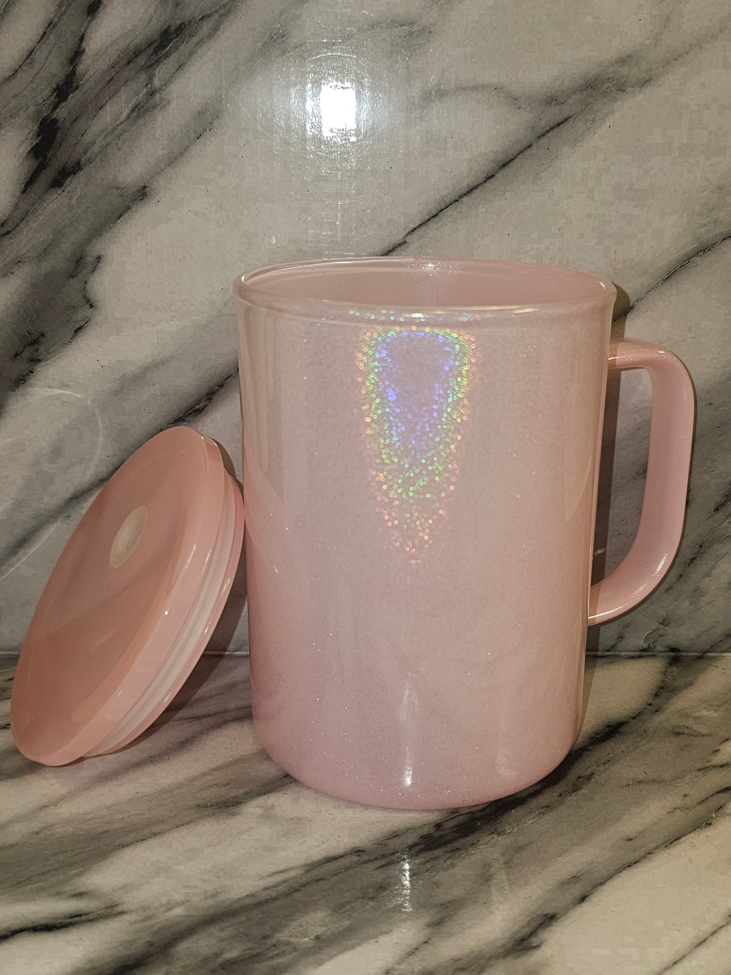 17oz Shimmer Holographic Glass Mug