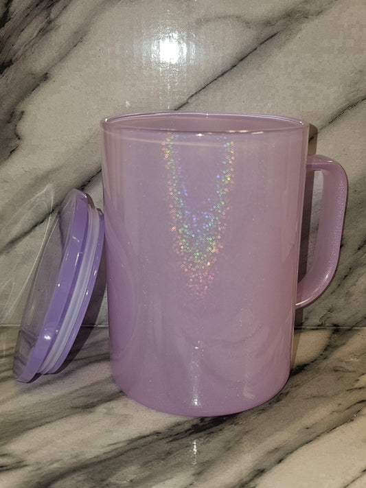 17oz Shimmer Holographic Glass Mug
