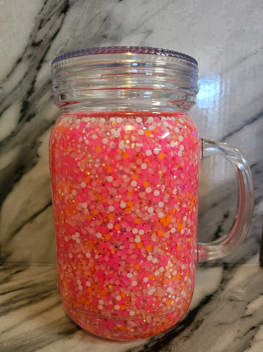 20oz Acrylic Mason Jar Tumbler